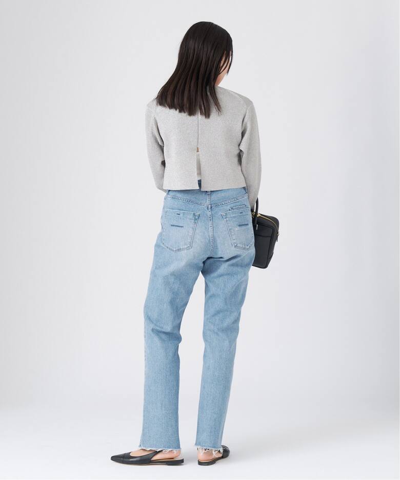 ☆新品未使用☆IENA別注 ヤヌークLOUISE カットオフストレートデニム