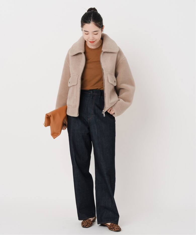 YANUK/ヤヌーク 別注 JOAN OWI ルーズストレートデニム（デニムパンツ 