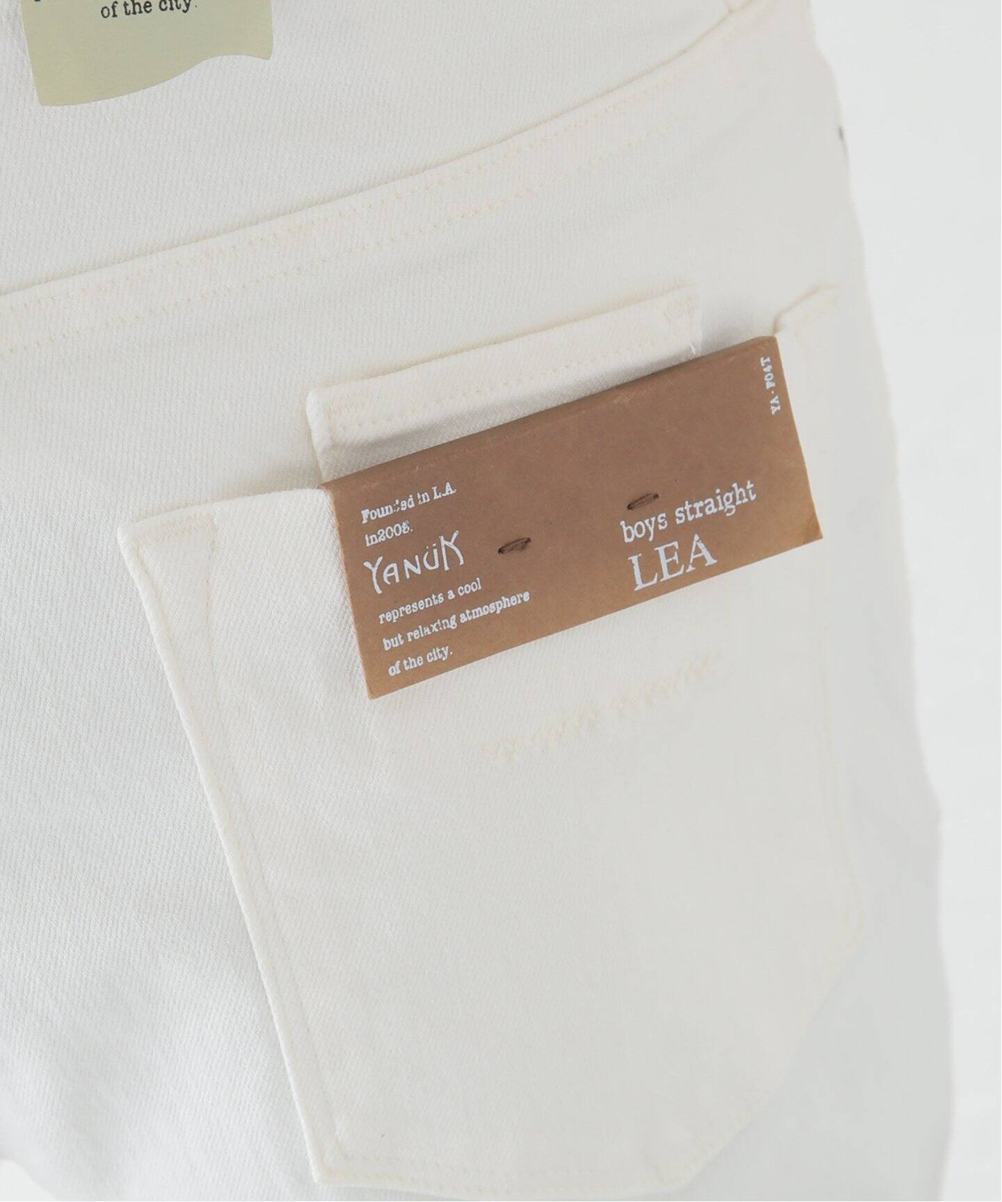 YANUK/ヤヌーク LEA BOYS STRAIGHT WHS デニムパンツ 57131238（デニム