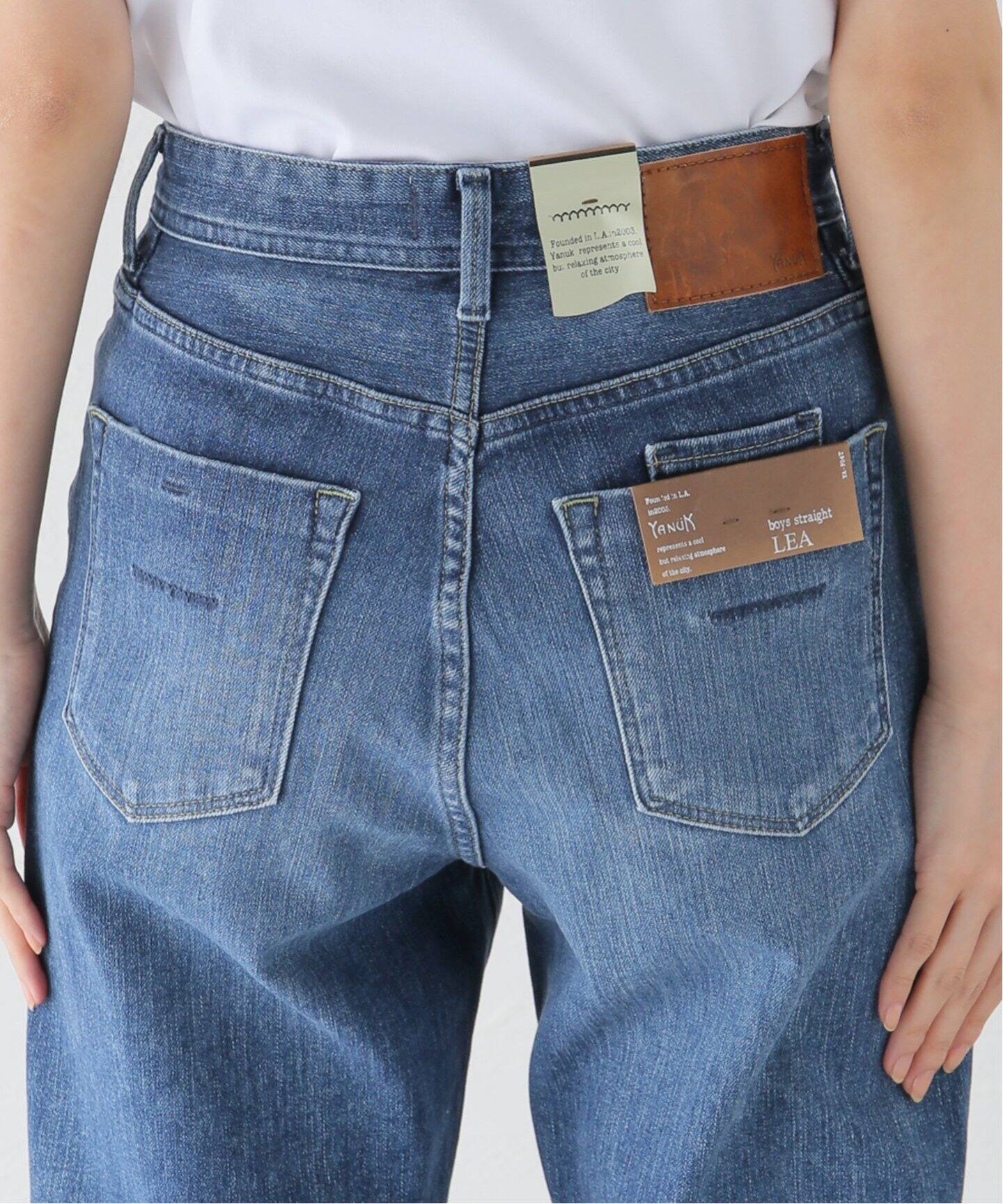 YANUK/ヤヌーク LEA BOYS STRAIGHT PHB デニムパンツ 57124231（デニム 