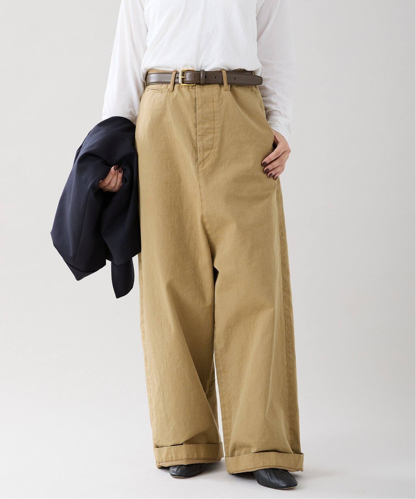 INSCRIRE/アンスクリア Super Loose Chino PT チノパンツ I24AW-PT158  