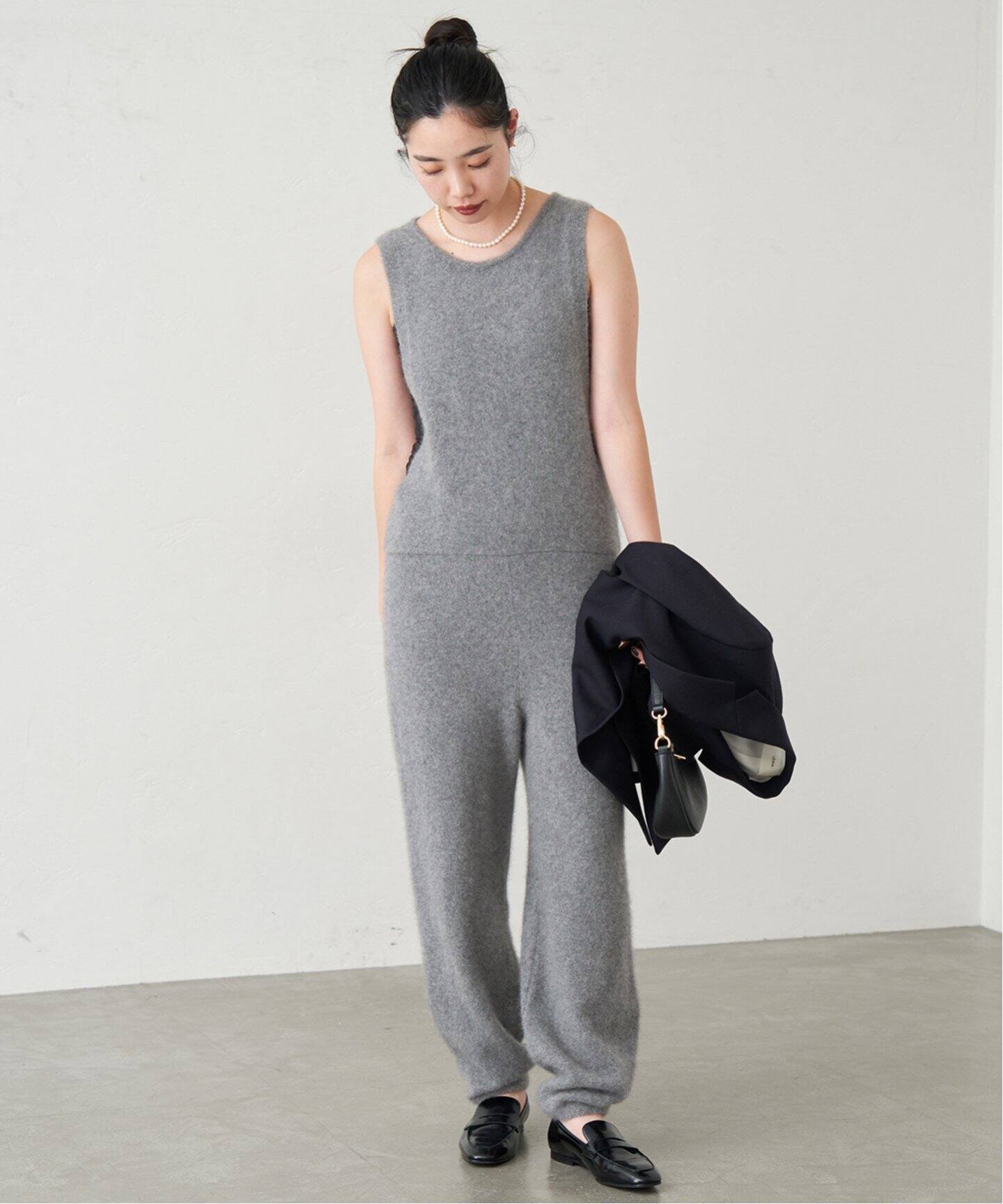 enrica/エンリカ all in one オールインワン KNIT217（つなぎ 