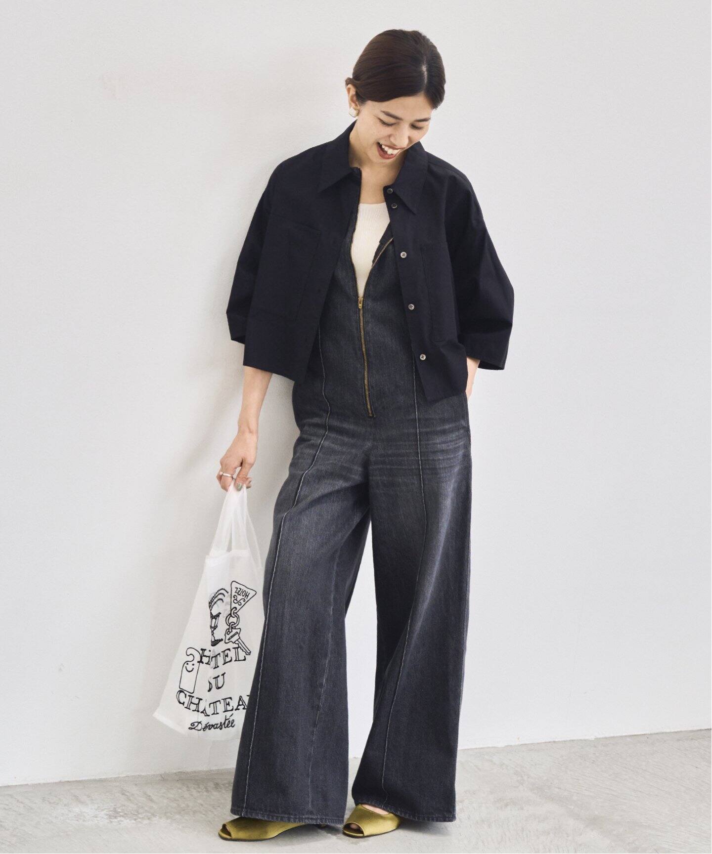 CURRENTAGE/カレンテージ デニムオーバーオール（つなぎ  