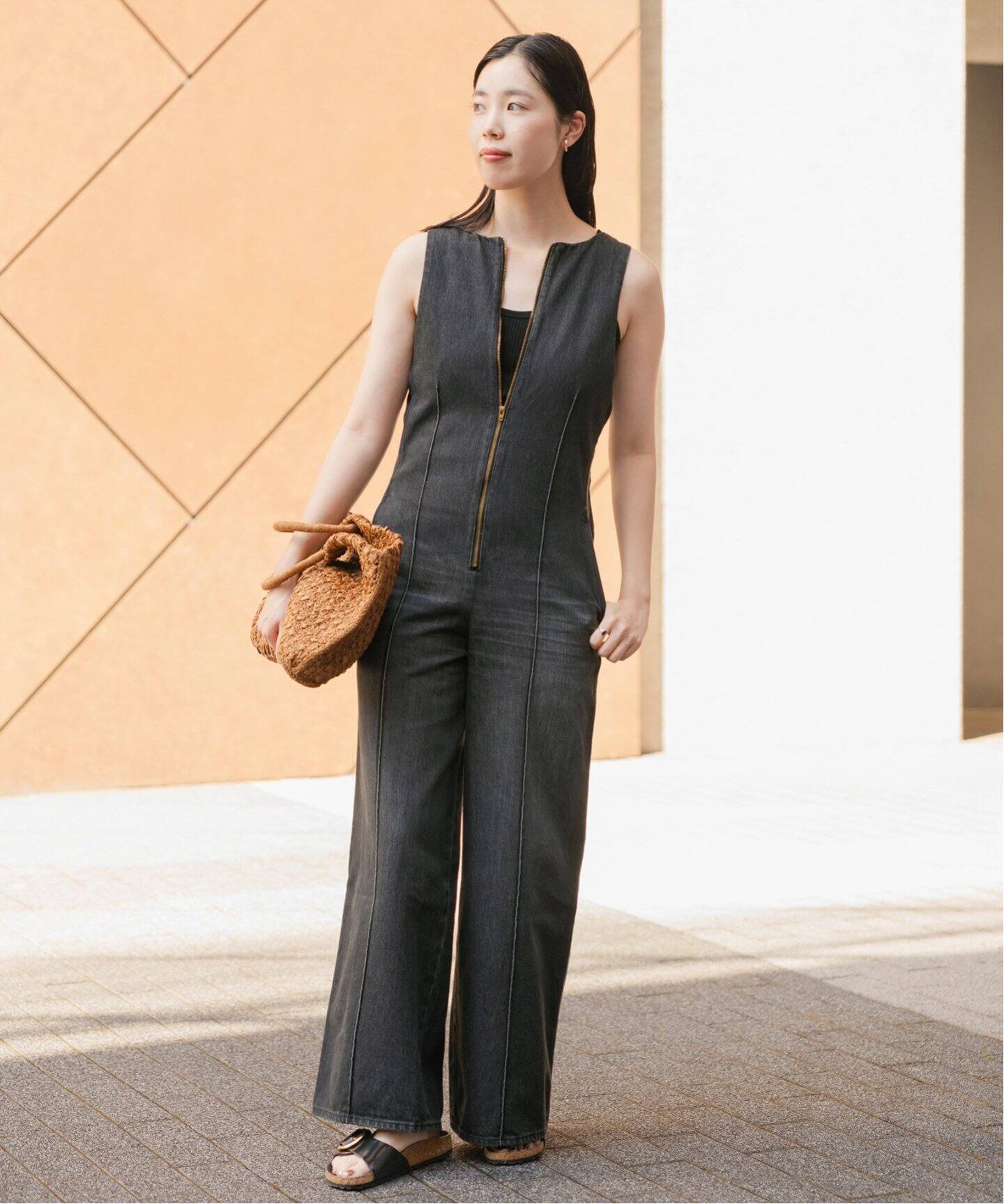 CURRENTAGE/カレンテージ デニムオーバーオール（つなぎ  