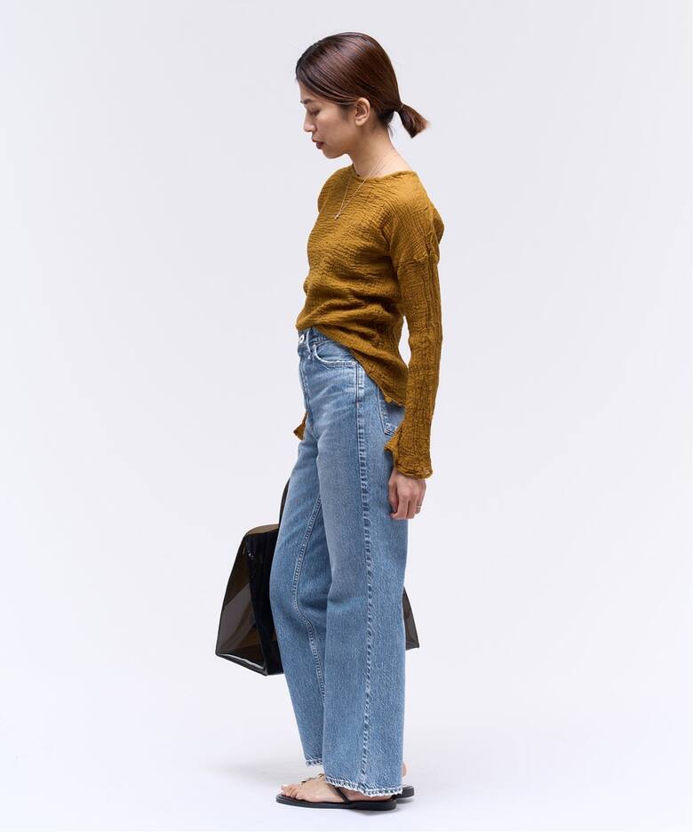 upper hights/アッパーハイツ】別注 THE TAYLOR ワイドフレアデニム  