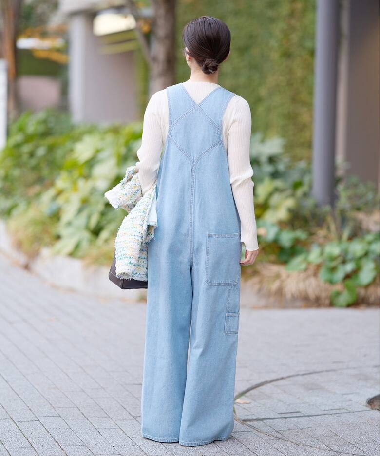 CURRENTAGE/カレンテージ】デニムオーバーオール（サロペット  