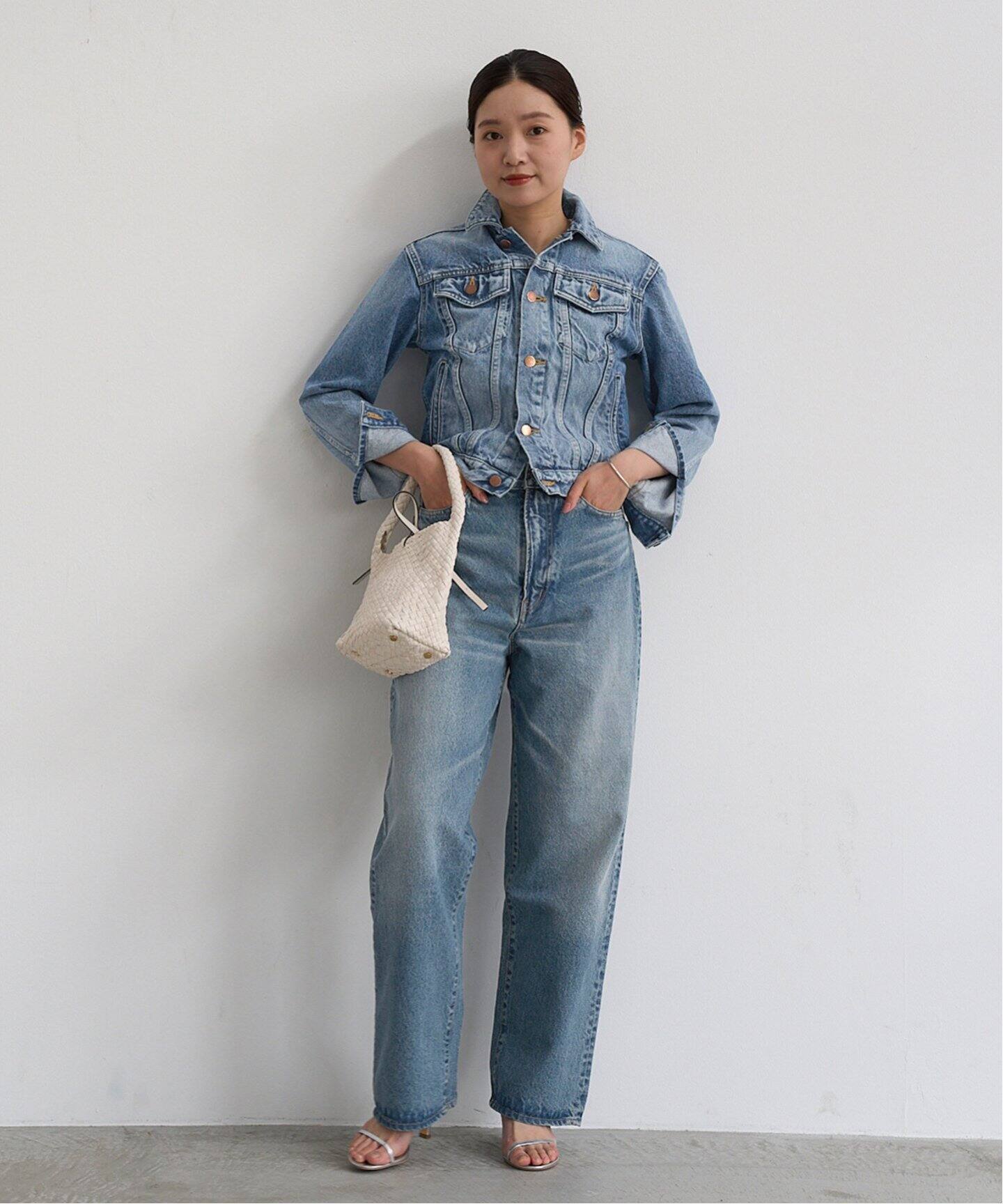 INSCRIRE/アンスクリア】Denim Baggy Pants デニムパンツ  