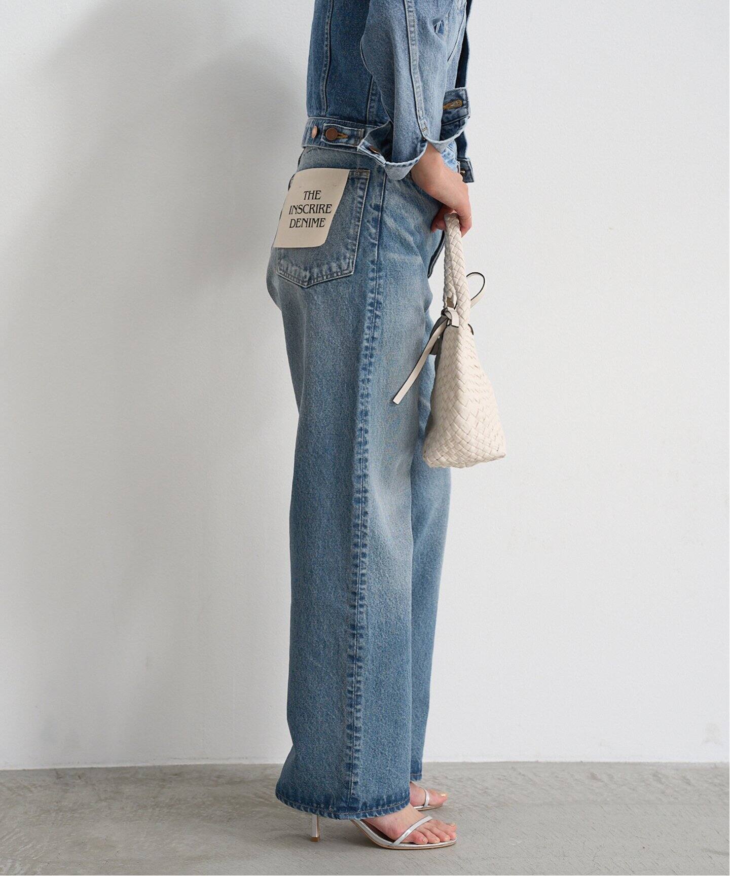 INSCRIRE/アンスクリア】Denim Baggy Pants デニムパンツ（デニム