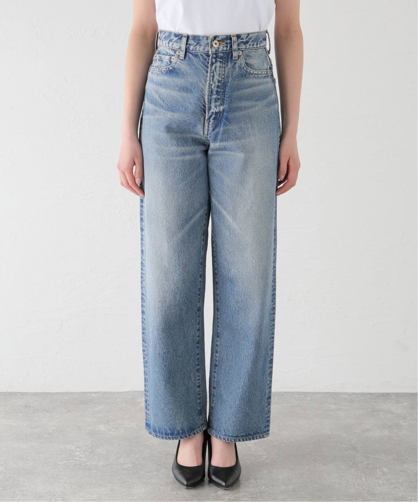 INSCRIRE/アンスクリア】Denim Baggy Pants デニムパンツ（デニム 