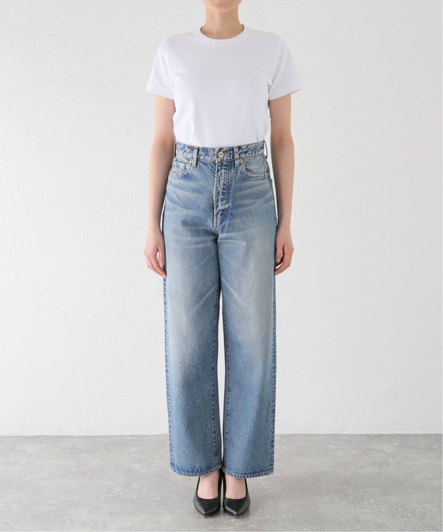 INSCRIRE/アンスクリア】Denim Baggy Pants デニムパンツ（デニム 