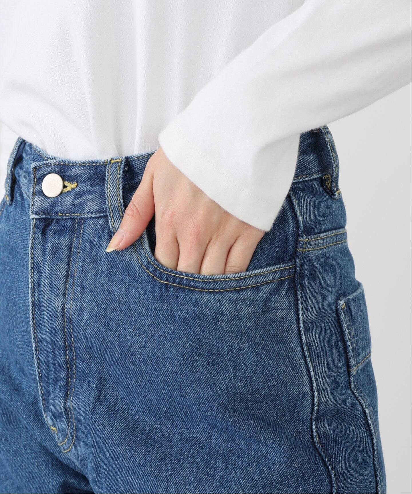 STUDIO NICHOLSON (スタジオニコルソン) レディース　パンツ 50%OFF】STUDIO NICHOLSON スタジオ ニコルソン デニム ワイド