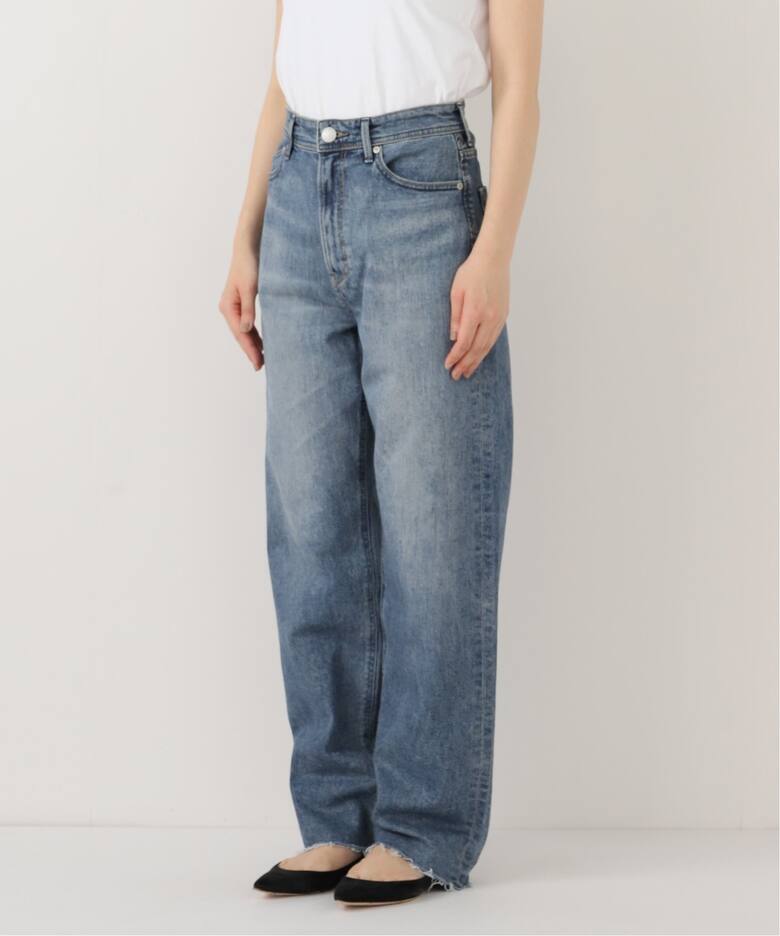 YANUK/ヤヌーク 別注 LEA BOYS カットオフ ストレートデニム（デニム 