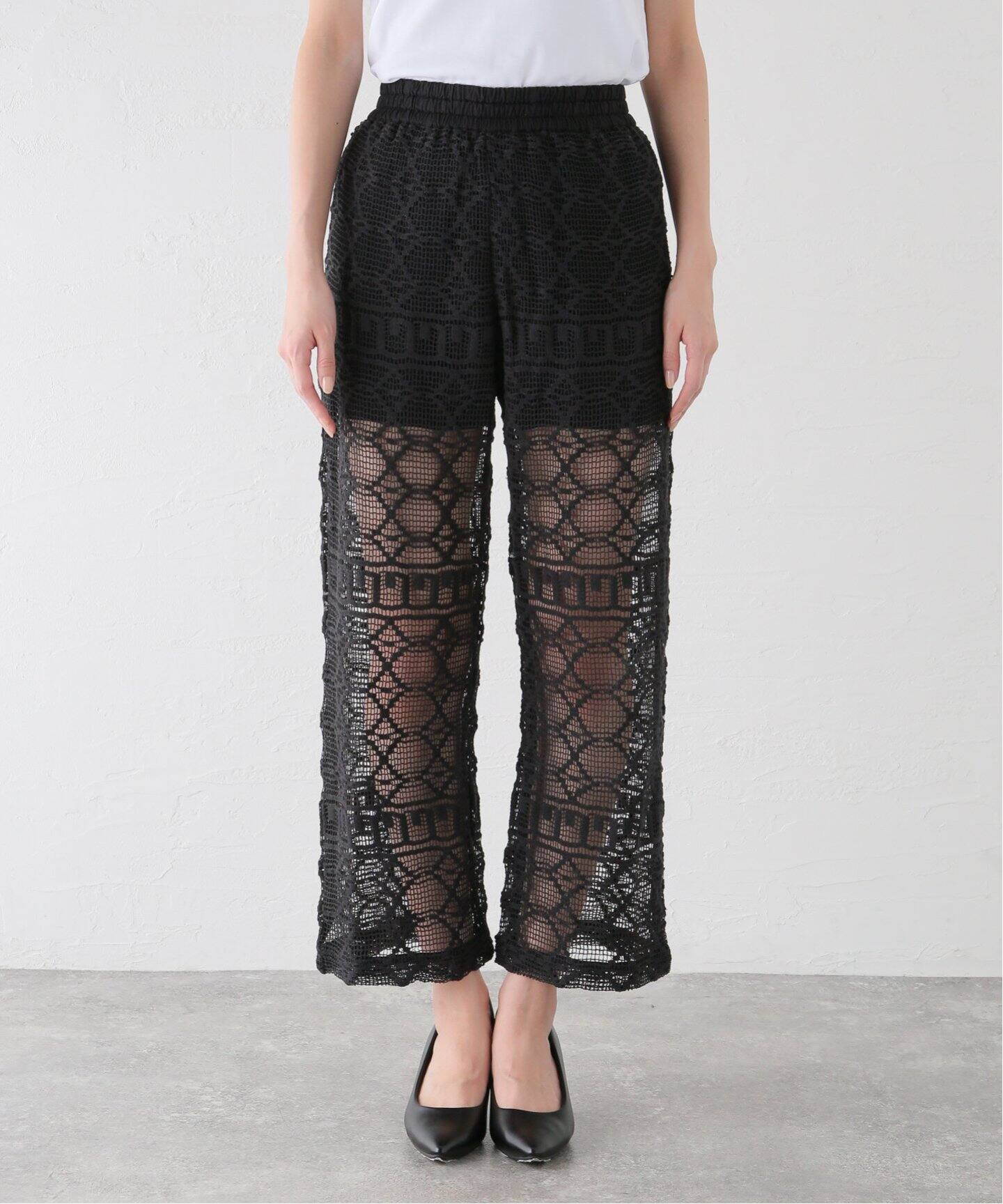 SARA MALLIKA/サラマリカ】GEOMETRIC LACE RELAX PANT レースパンツ  