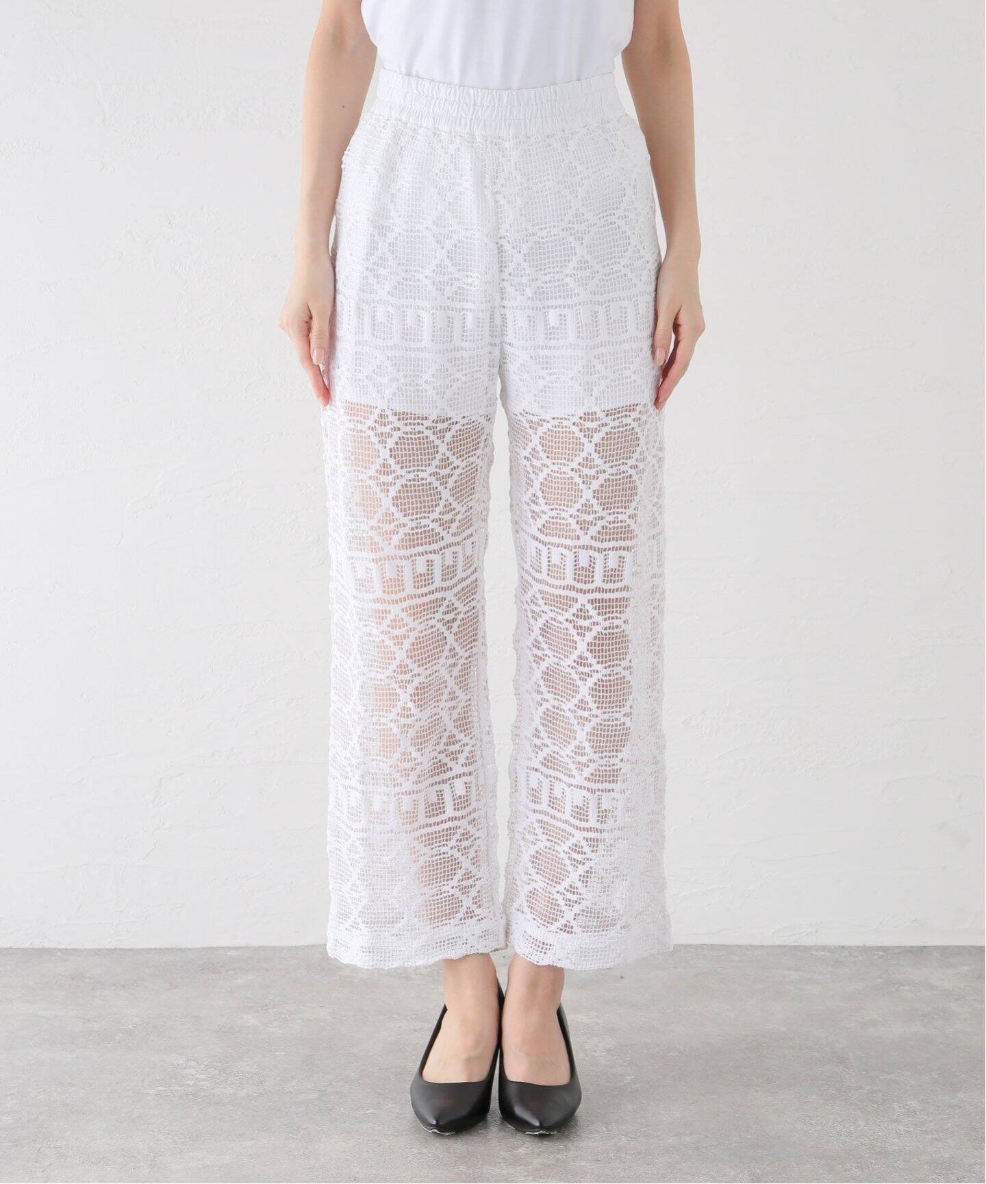 SARA MALLIKA/サラマリカ】GEOMETRIC LACE RELAX PANT レースパンツ 