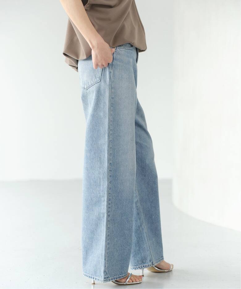 KURO/クロ】別注 WIDE STRAIGHT DENIM ワイドストレートデニム（デニム 