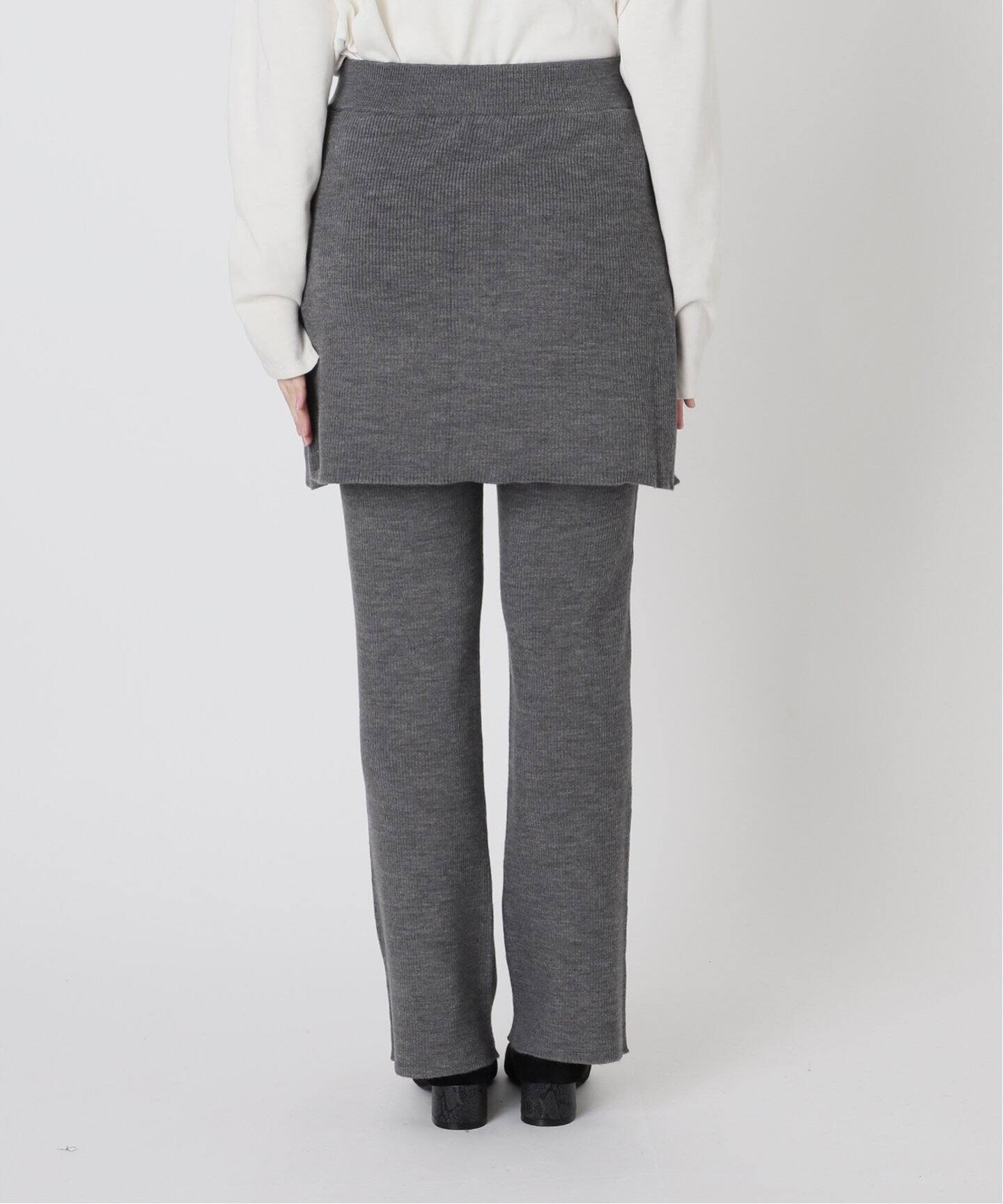 ウォッシャブルスカート付きニットパンツ（その他パンツ）｜SLOBE IENA  