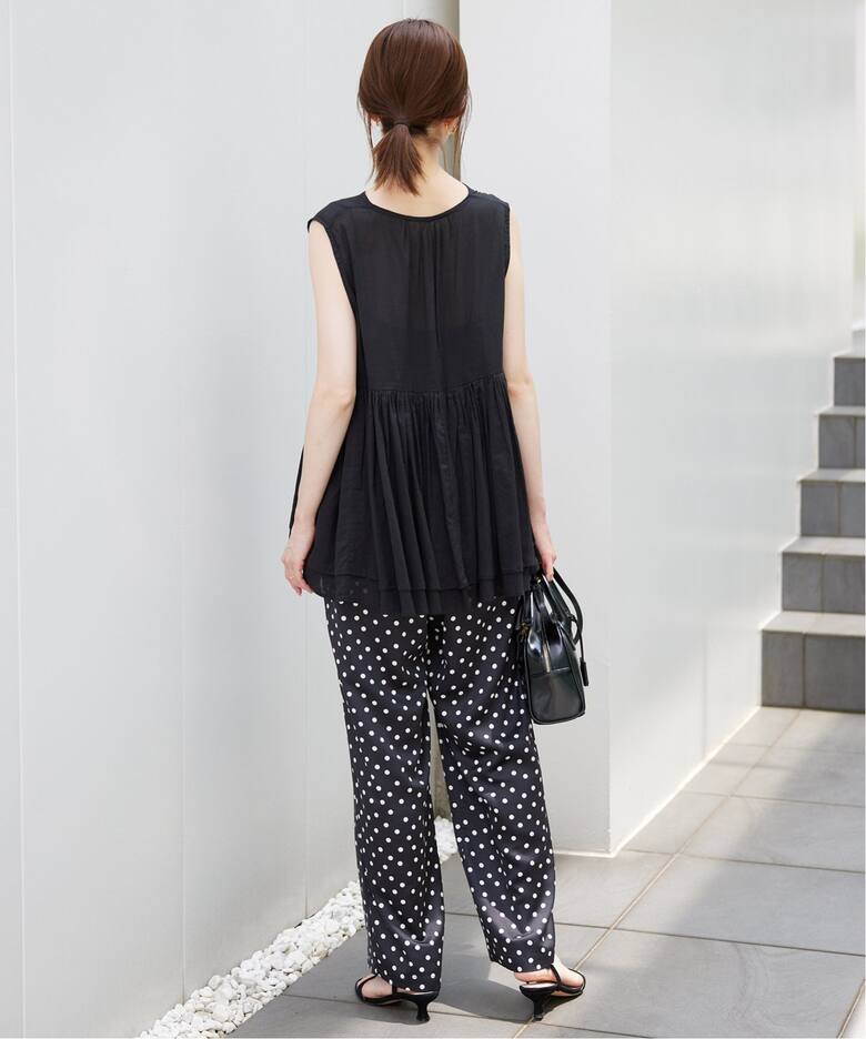 プリントサテンイージーパンツ（その他パンツ）｜SLOBE IENA（スローブ  