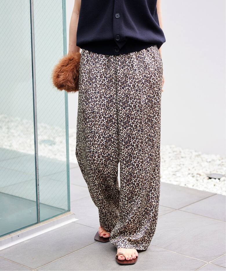 プリントサテンイージーパンツ（その他パンツ）｜SLOBE IENA（スローブ  