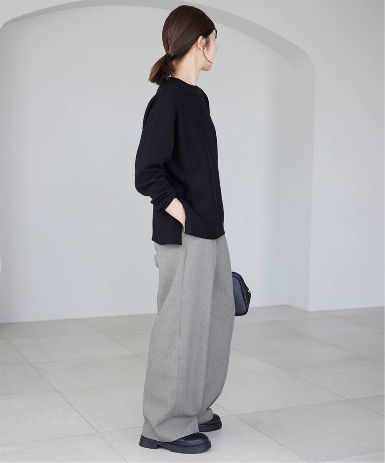 PE SHARK 1タックストレートパンツ（スラックス）｜SLOBE IENA  