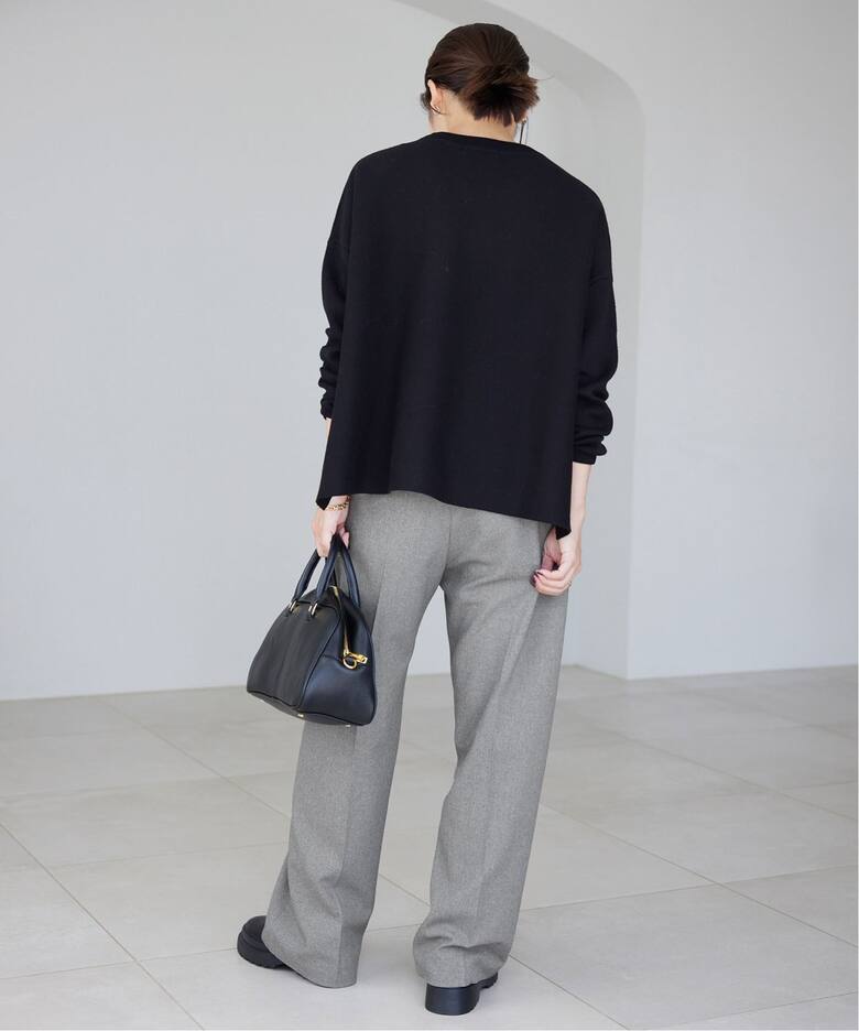 PE SHARK 1タックストレートパンツ（スラックス）｜SLOBE IENA  