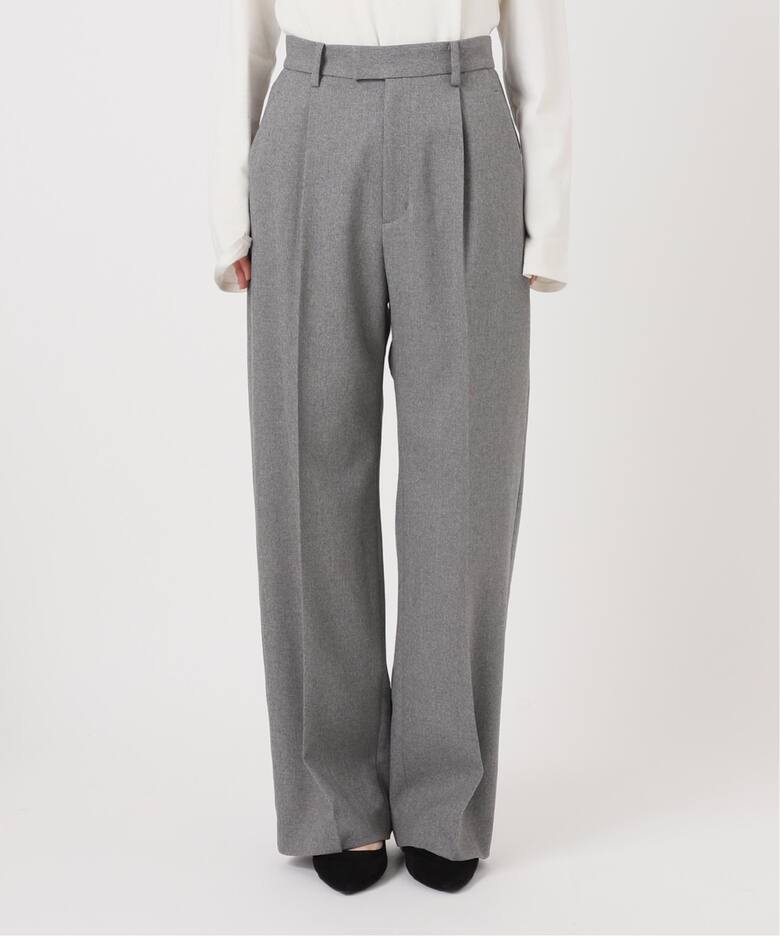 PE SHARK 1タックストレートパンツ（スラックス）｜SLOBE IENA  