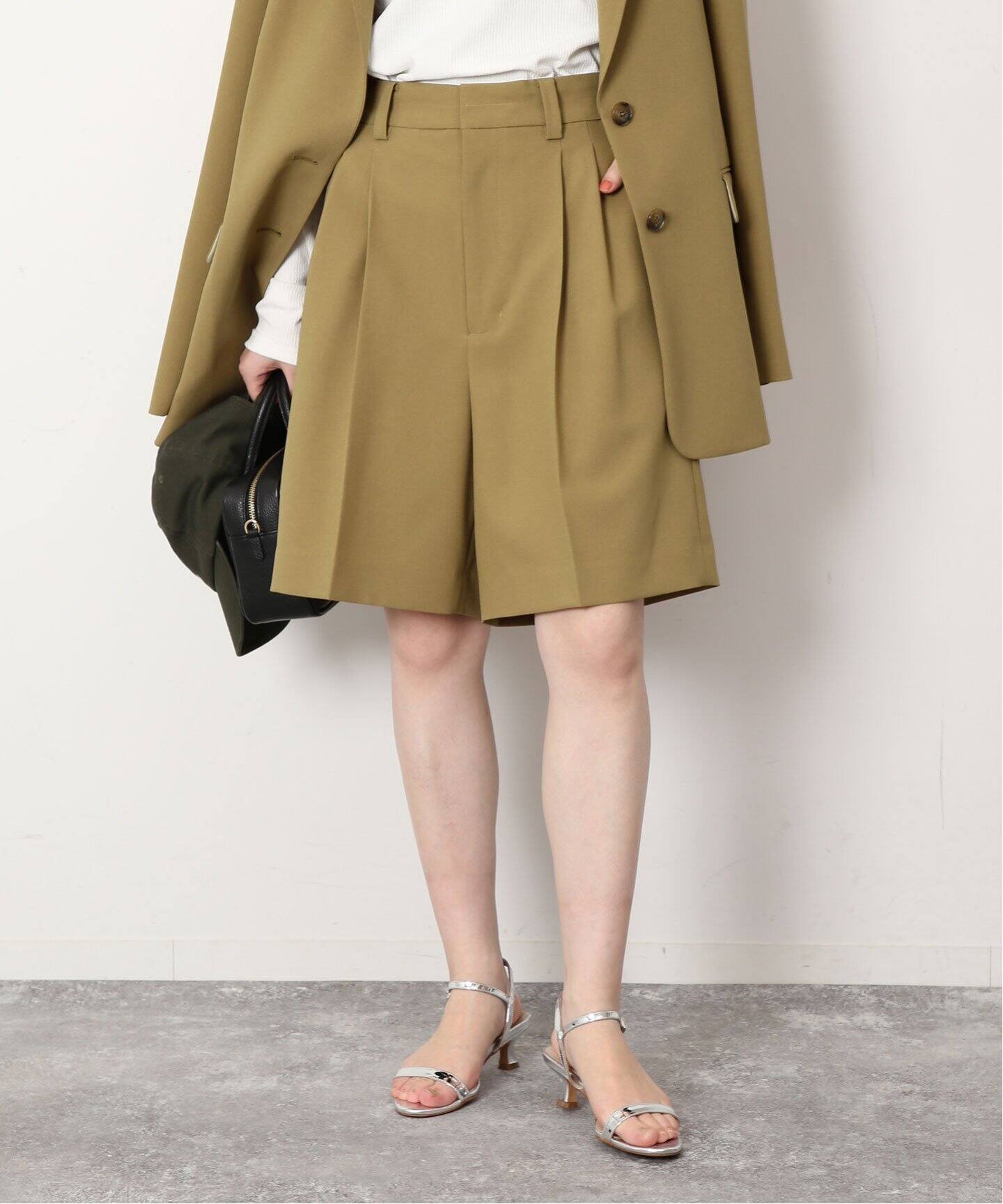 ドライポリ2タックキュロット（ショート・ハーフパンツ）｜SLOBE IENA  