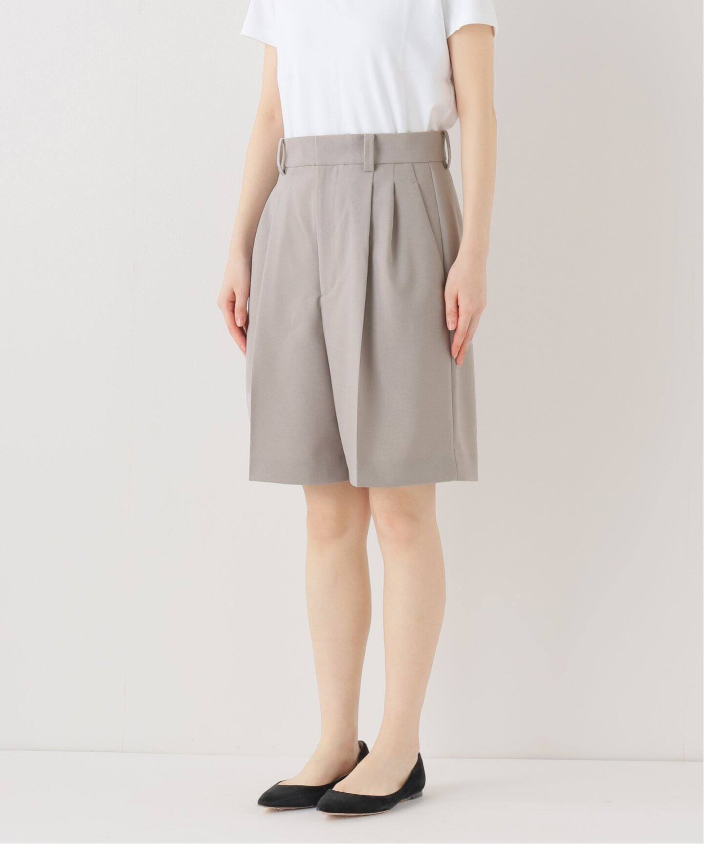 ドライポリ2タックキュロット（ショート・ハーフパンツ）｜SLOBE IENA  