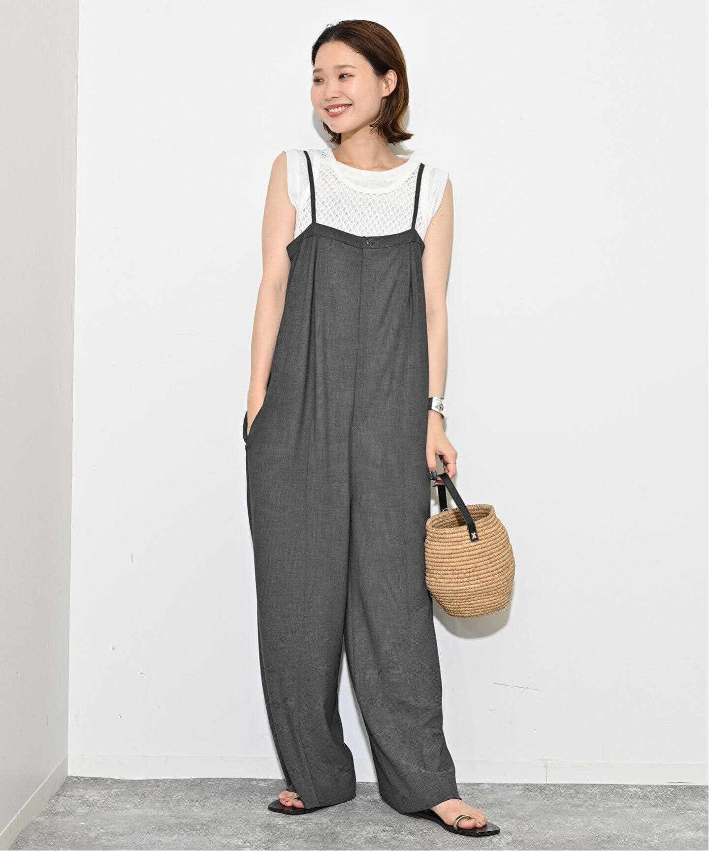 ドライツイルサロペット（サロペット／オーバーオール）｜SLOBE IENA  