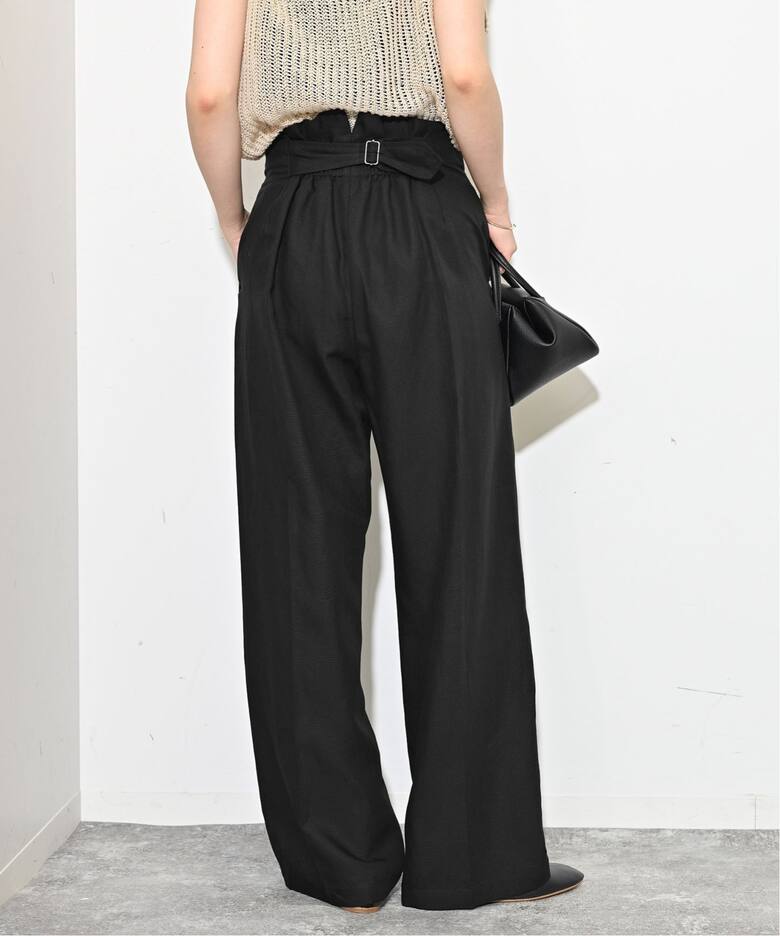後ろベルトタックパンツ（スラックス）｜SLOBE IENA（スローブ イエナ  