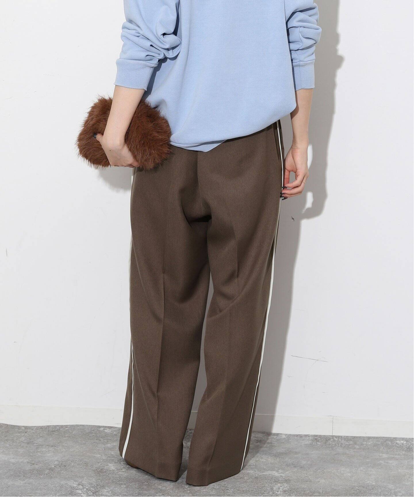 パウダーツイルサイドラインスラックス（スラックス）｜SLOBE IENA  