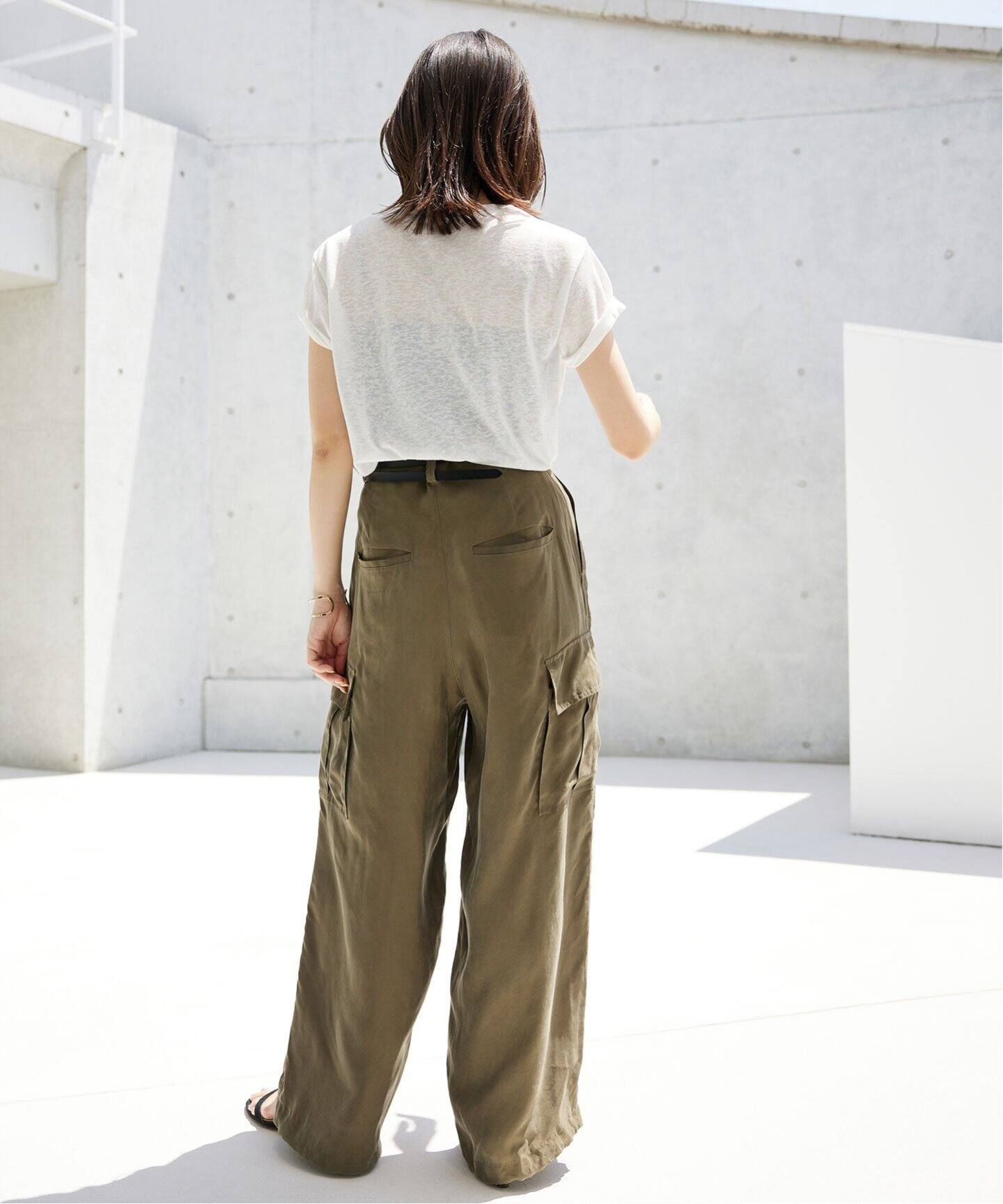 【新品同様】24SS SLOBE IENA キュプラ カーゴパンツ 38 キュプラ カーゴパンツ(506241756) | スローブ イエナ(SLOBE