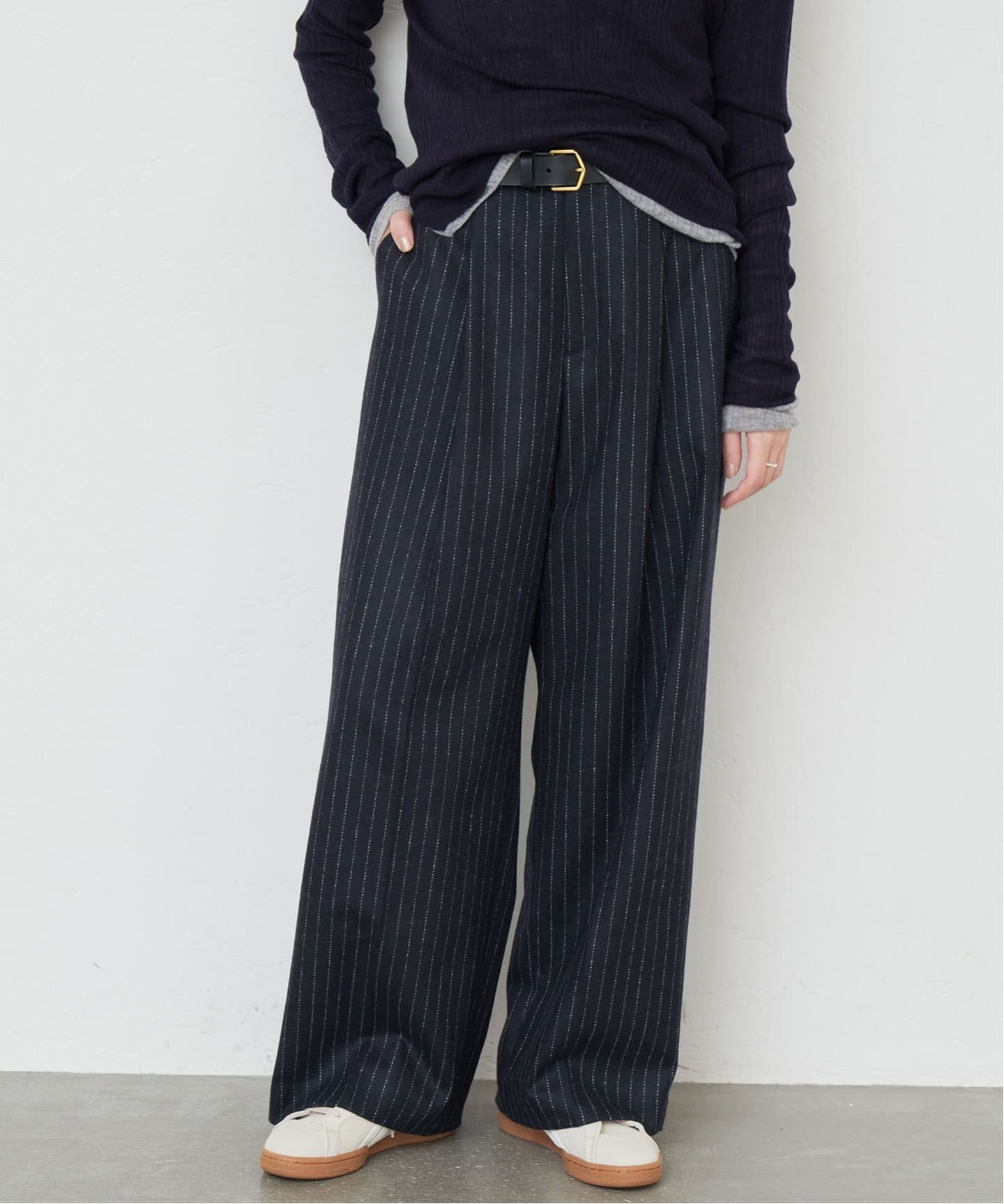 ウォッシャブルストライプパンツ（その他パンツ）｜SLOBE IENA