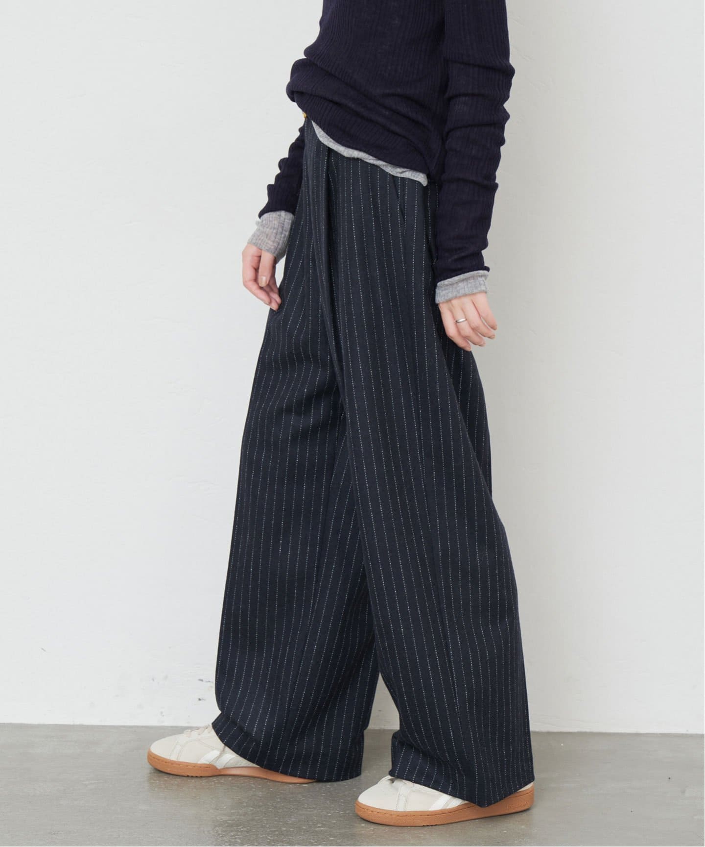 IENA ウォッシャブルカーゴスラックス　38サイズネイビー IENA ウォッシャブルカーゴスラックス 38サイズネイビー