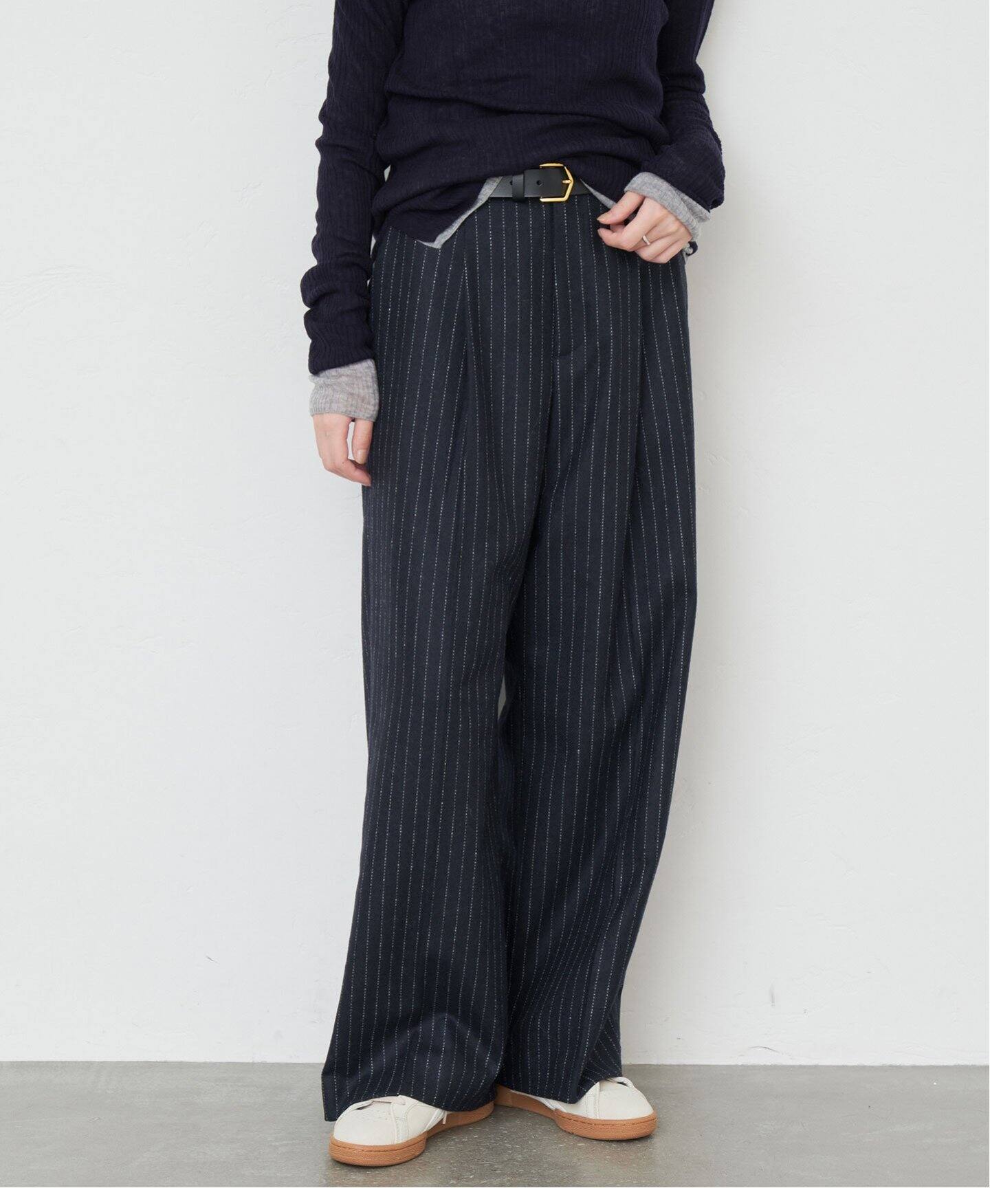 ウォッシャブルストライプパンツ（その他パンツ）｜SLOBE IENA 
