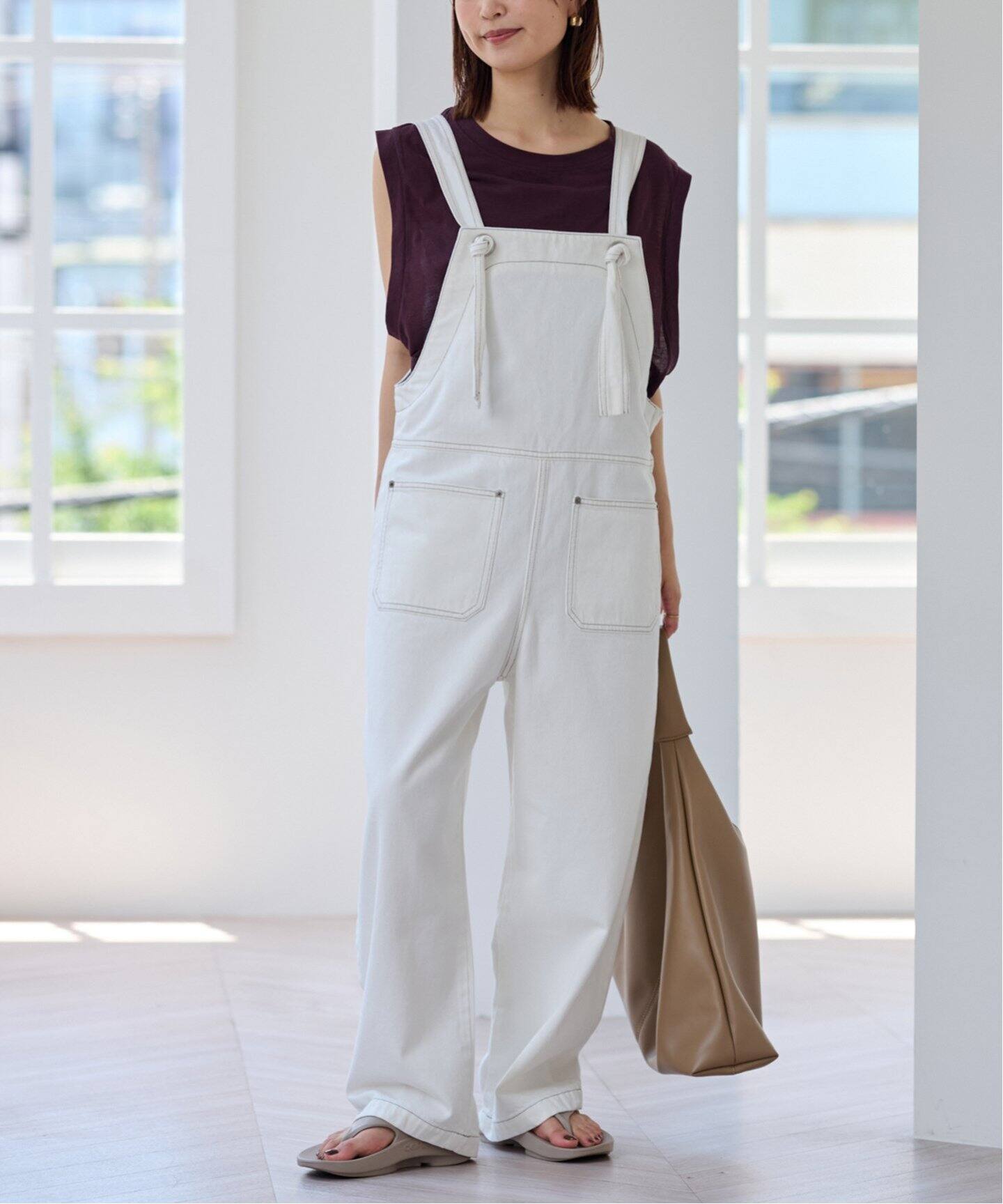 LE DENIM ノットオーバーオール（サロペット／オーバーオール）｜SLOBE  