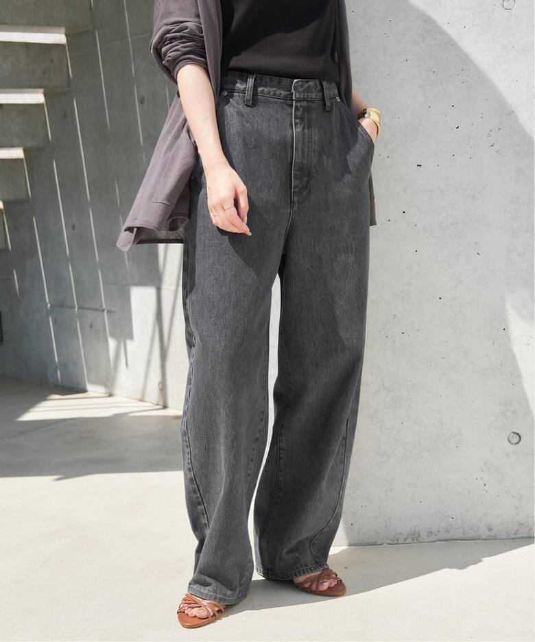 LE DENIM ワイドカーブパンツ（デニムパンツ・ジーンズ）｜SLOBE IENA  