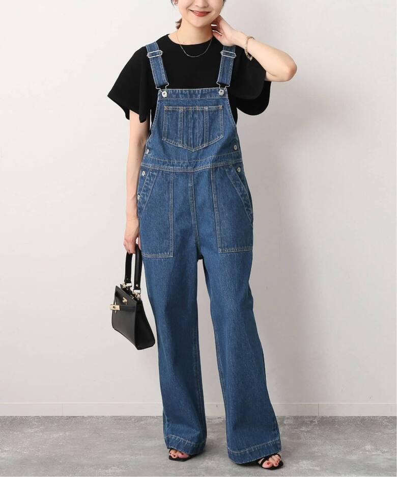 追加》LE DENIMベイカーオーバーオール（サロペット／オーバーオール 