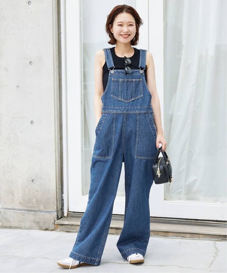 追加》LE DENIMベイカーオーバーオール（サロペット／オーバーオール 