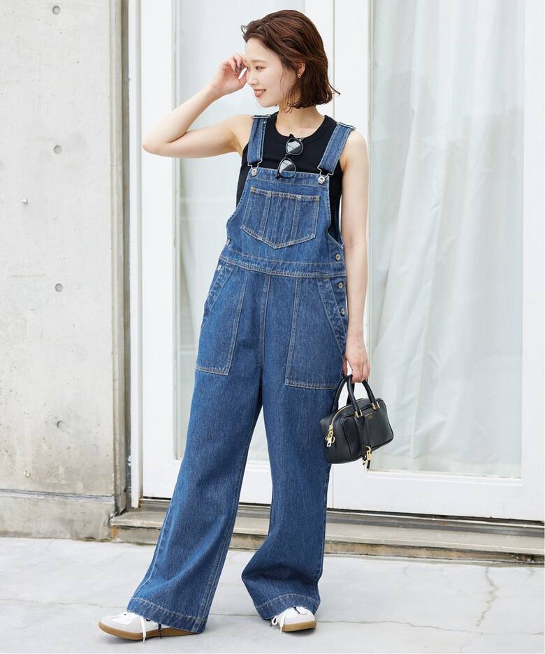 追加》LE DENIMベイカーオーバーオール（サロペット／オーバーオール 