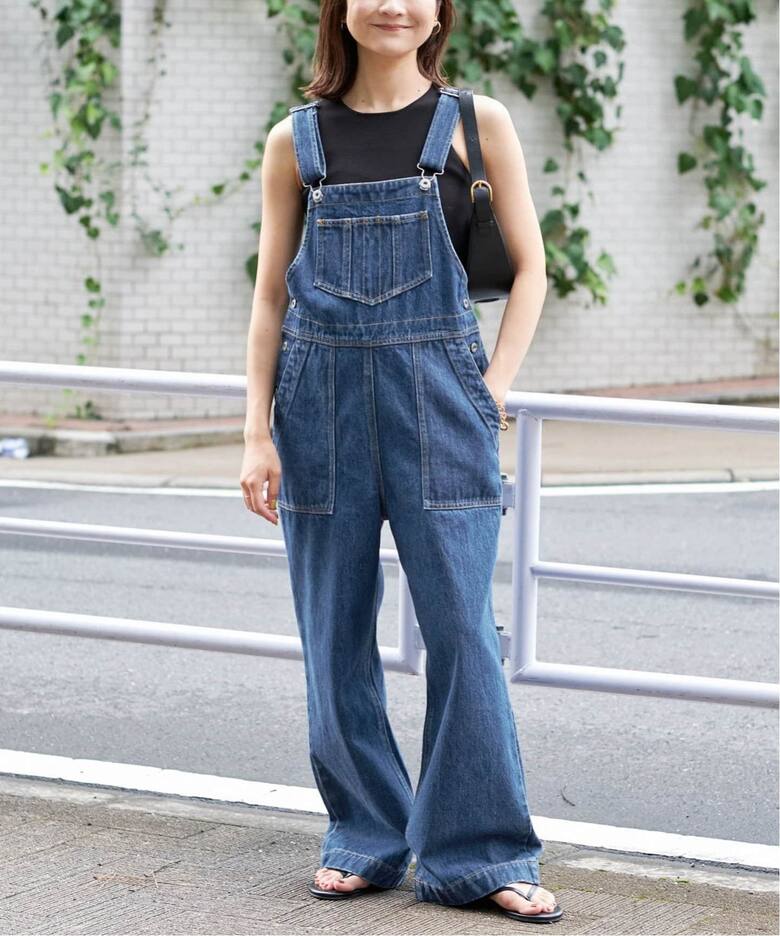 追加》LE DENIMベイカーオーバーオール（サロペット  