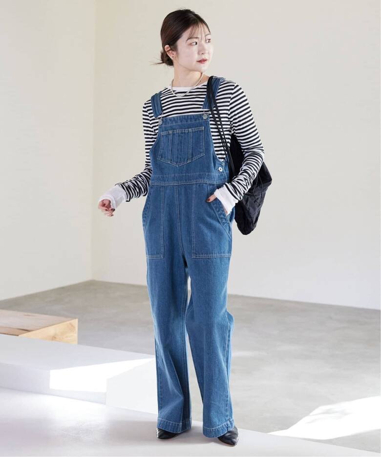 追加》LE DENIMベイカーオーバーオール（サロペット／オーバーオール 