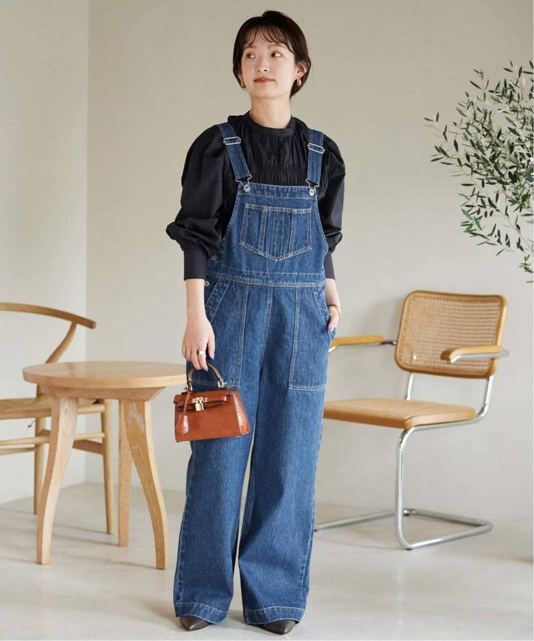 追加》LE DENIMベイカーオーバーオール（サロペット／オーバーオール 