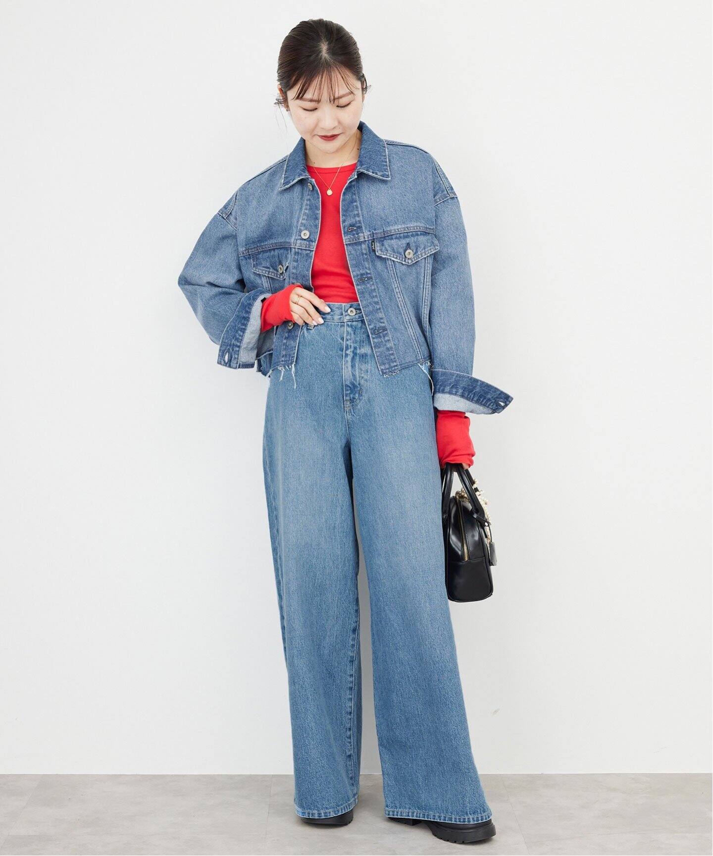 セール】《追加2》LE DENIM バギーパンツ（デニムパンツ