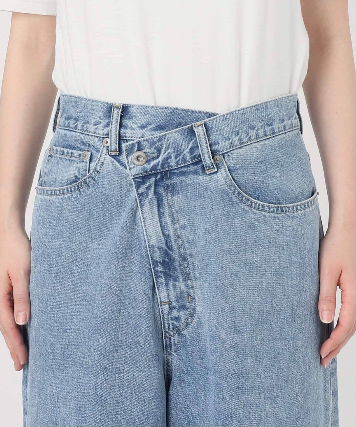 追加》LE DENIMチルトワイドストレートデニム（デニムパンツ