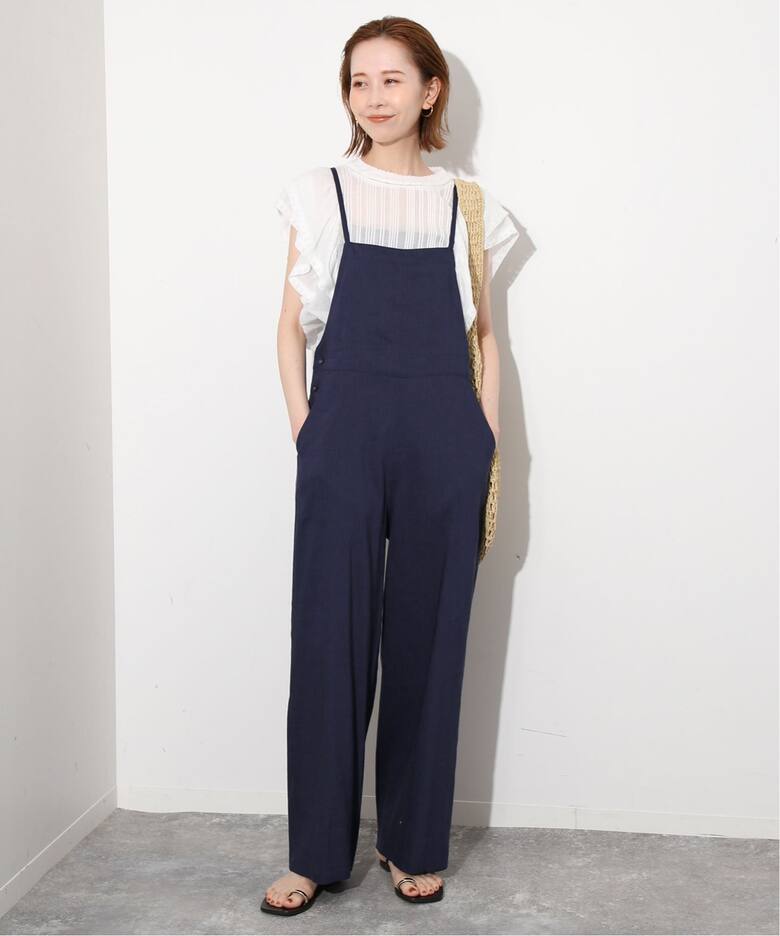 WEB/一部店舗限定》ナローストラップサロペット（サロペット 