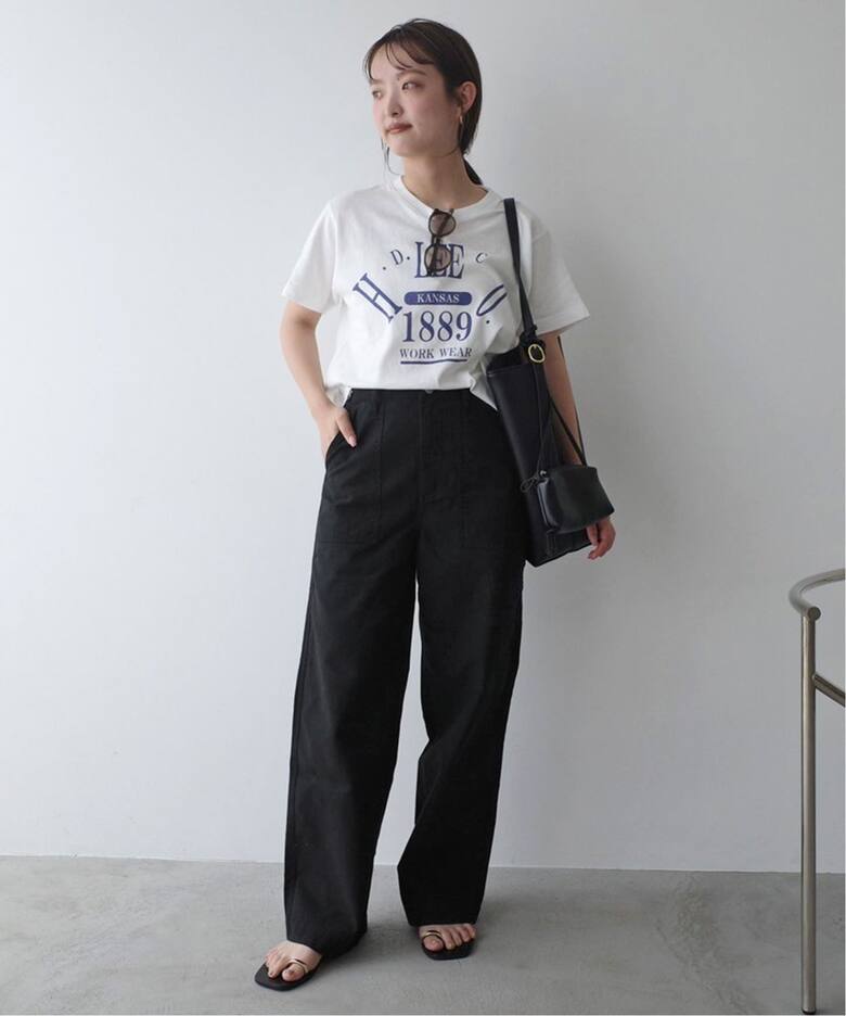 Healthy DENIM SLOBE別注 バックサテンワイドパンツ H652399I03 