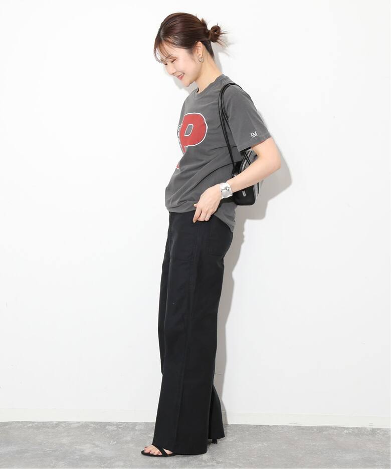 Healthy DENIM SLOBE別注 バックサテンワイドパンツ H652399I03 