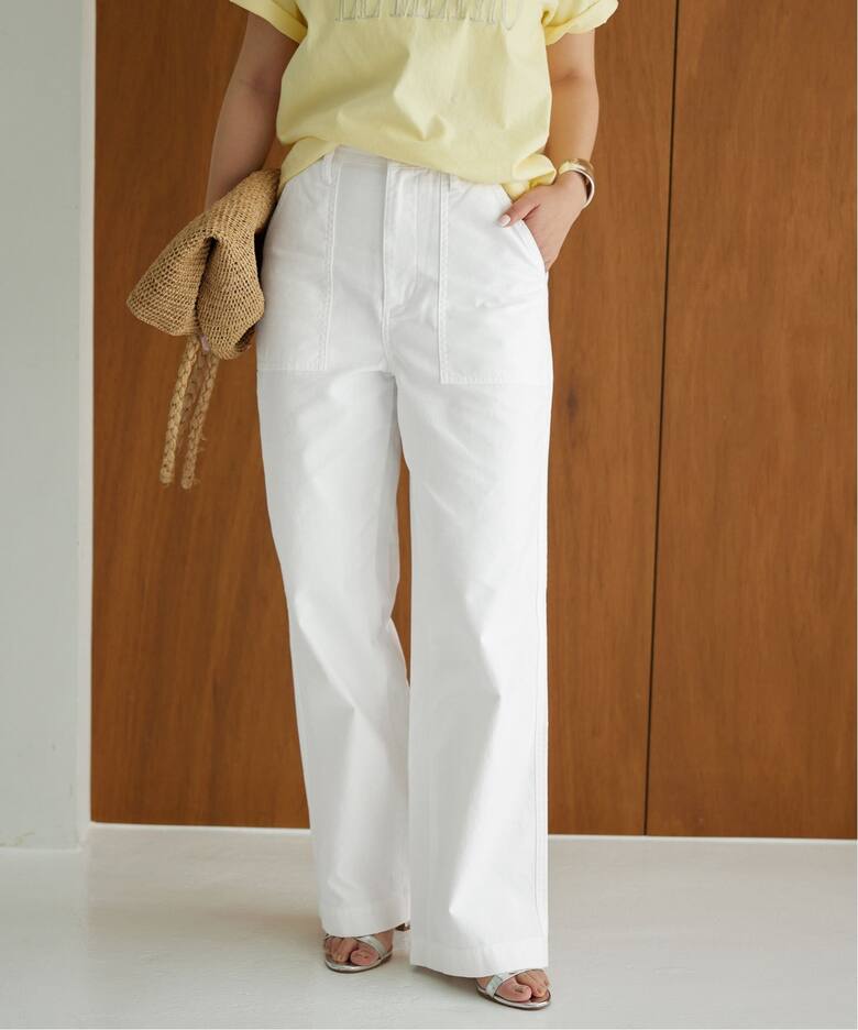 Healthy DENIM SLOBE別注 バックサテンワイドパンツ H652399I03  