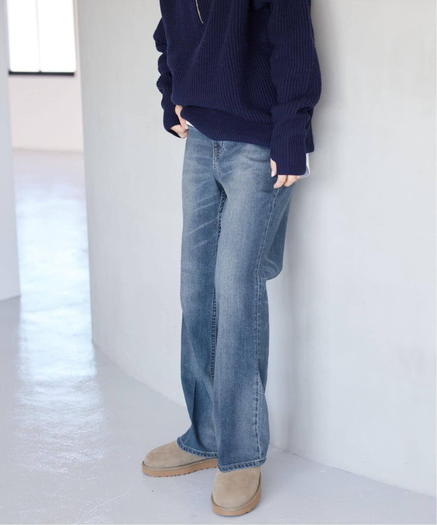 最終価格】yo straight soft flare denim LG28