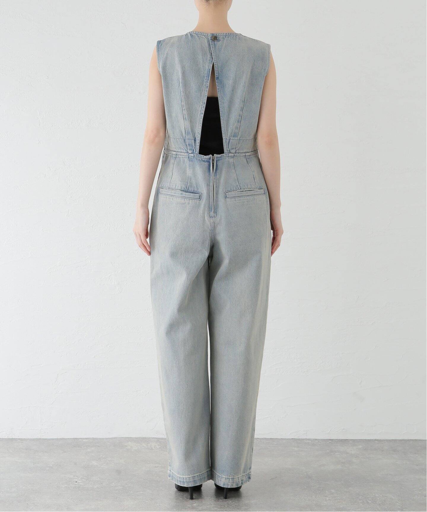 CLANE/クラネ BACK OPEN DENIM ALL IN ONE 17112-5222（つなぎ 